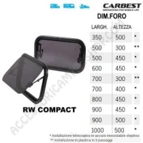 Finestra RW Compact Carbest per Camper e Caravan | Accessoricampershop.com
