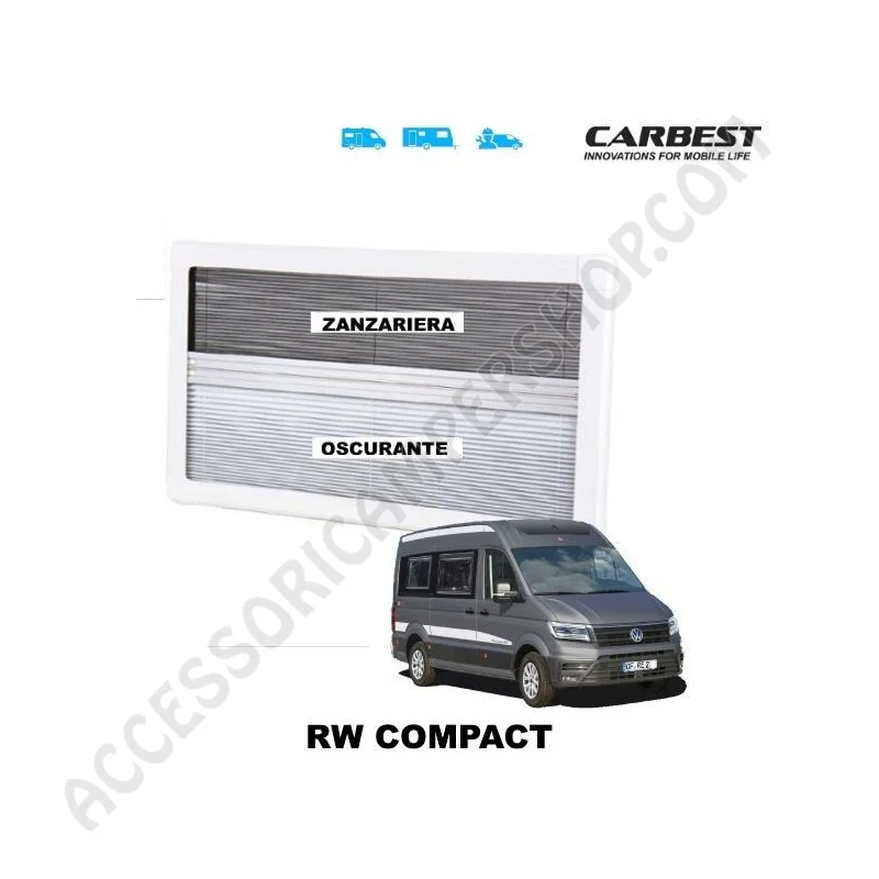 Finestra RW Compact Carbest per camper e caravan | Accessoricampershop.com