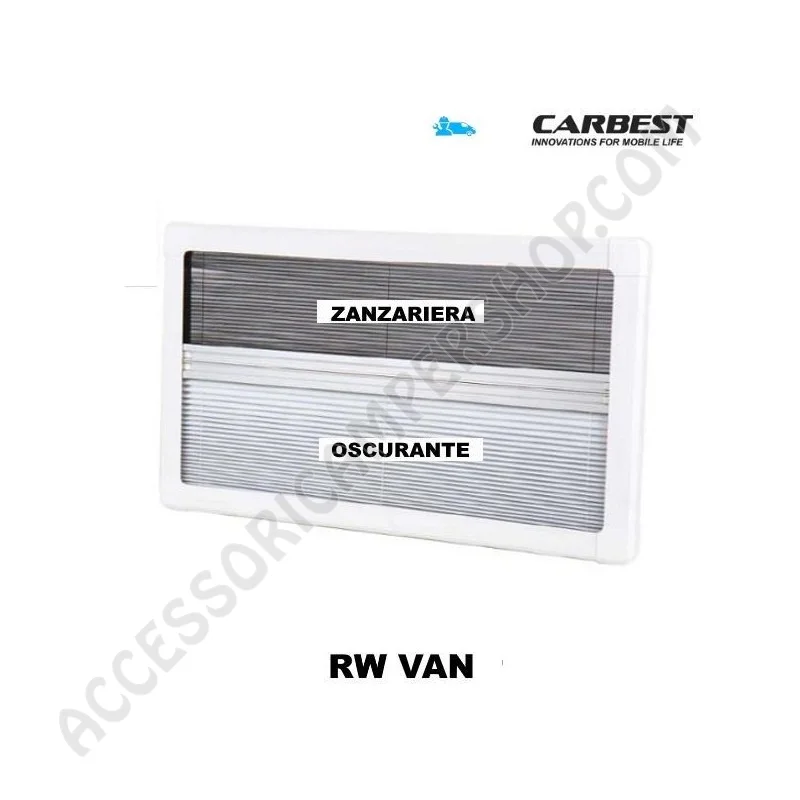 Oscurante Zanzariera per Finestra RW Van Carbest | Accessoricampershop.com