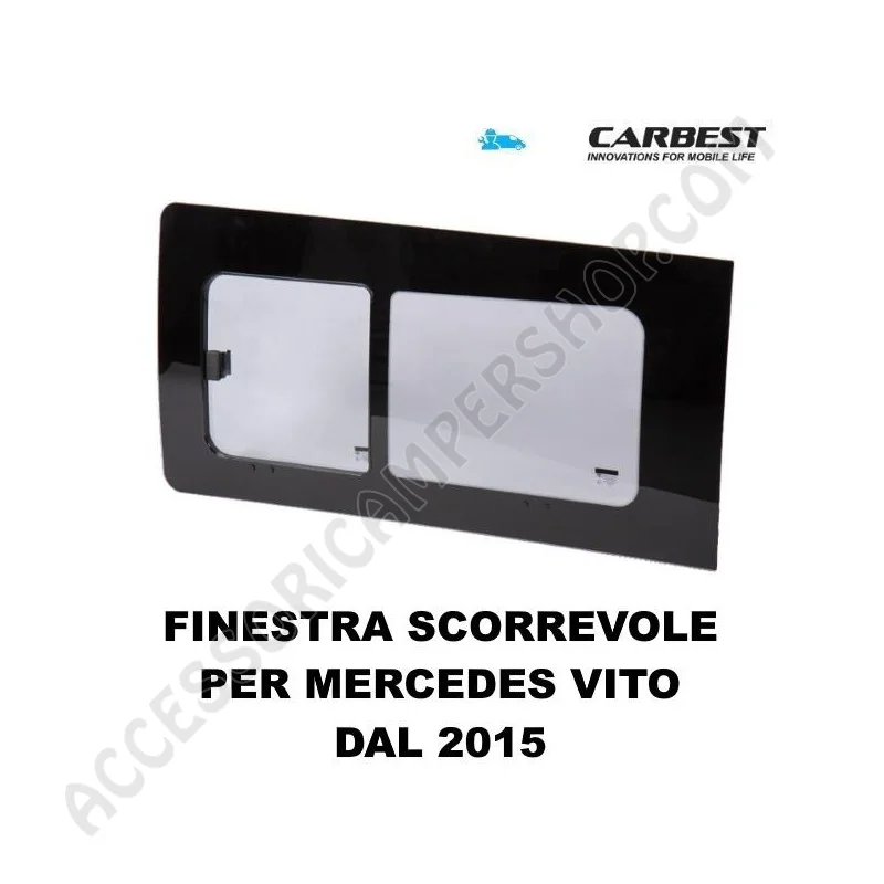 Finestra Scorrevole Vetro Carbest Mercedes Vito 2015 | Accessoricampershop.com