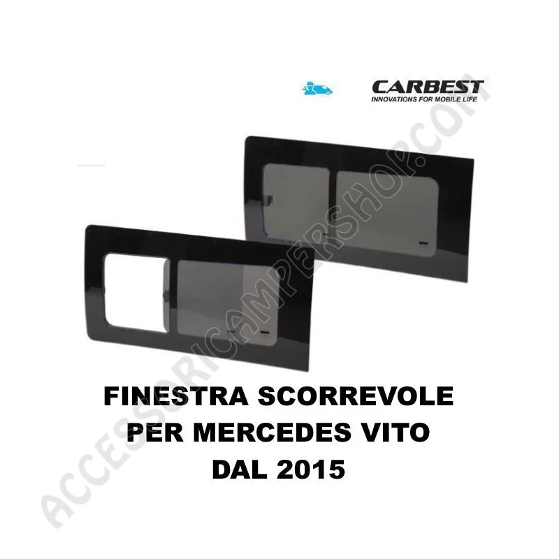 Finestra Scorrevole Vetro Carbest Mercedes Vito 2015 | Accessoricampershop.com