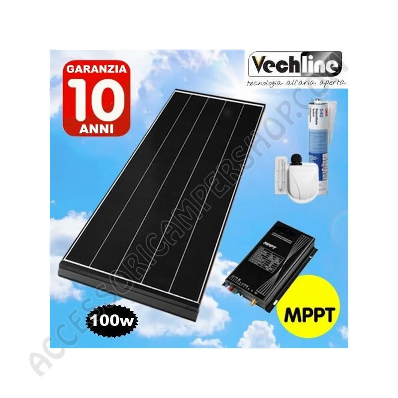 Pannello Solare 105W con Regolatore MPPT | Accessoricampershop.com