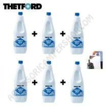 Kit Flaconi Aqua Kem Blu 2L per Camper | Accessoricampershop.com