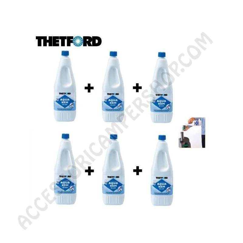 Kit Flaconi Aqua Kem Blu 2L per Camper | Accessoricampershop.com