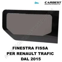 Finestra Fissa in Vetro Carbest Renault Trafic | Accessoricampershop.com