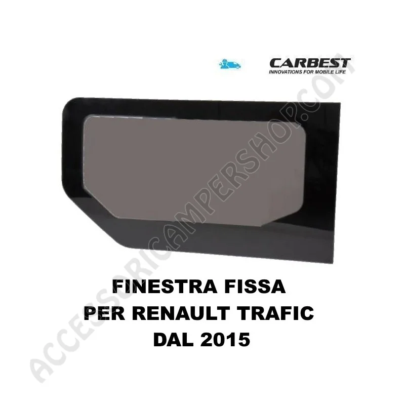 Finestra Fissa in Vetro Carbest Renault Trafic | Accessoricampershop.com