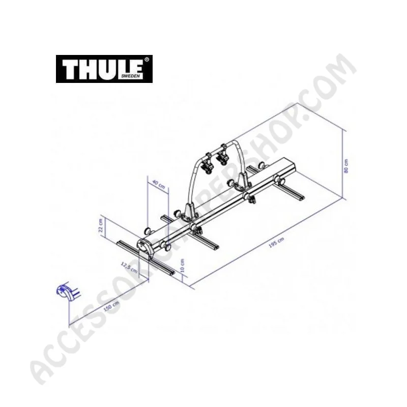Porta Bici Thule VeloSlide per Garage Camper | Accessoricampershop.com