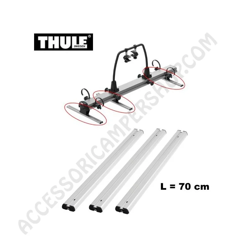 Barre Thule VeloSlide 70 cm per Porta-Bici | Accessoricampershop.com