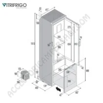 Frigorifero a Compressione Vitrifrigo Slim 150 | Accessoricampershop.com