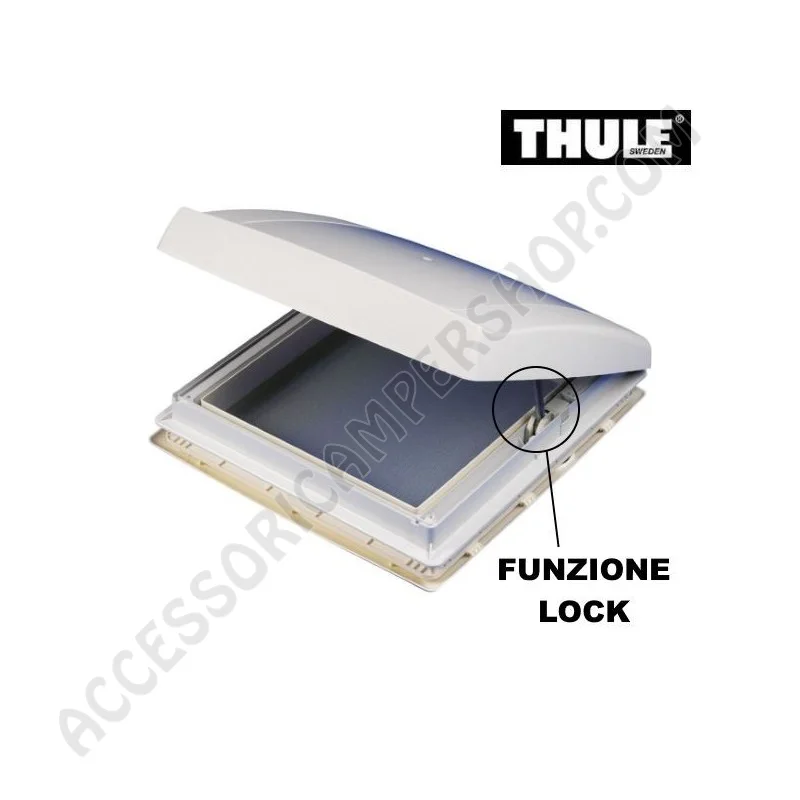 Oblò Thule Vent Manuale Bianco con Sicurezza | Accessoricampershop.com