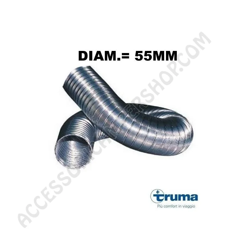 Tubo Scarico in Alluminio 55 mm per Stufe Truma | Accessoricampershop.com