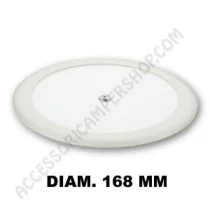 Plafoniera tonda LED 5,5W extra piatta bianca | Accessoricampershop.com