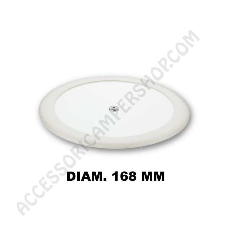 Plafoniera tonda LED 5,5W extra piatta bianca | Accessoricampershop.com