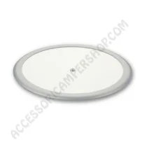 Plafoniera tonda LED 5,5W cornice argento | Accessoricampershop.com