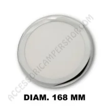 Plafoniera tonda LED 5,5W cornice cromata | Accessoricampershop.com