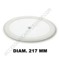 Plafoniera tonda LED 6,5W extra piatta bianca | Accessoricampershop.com
