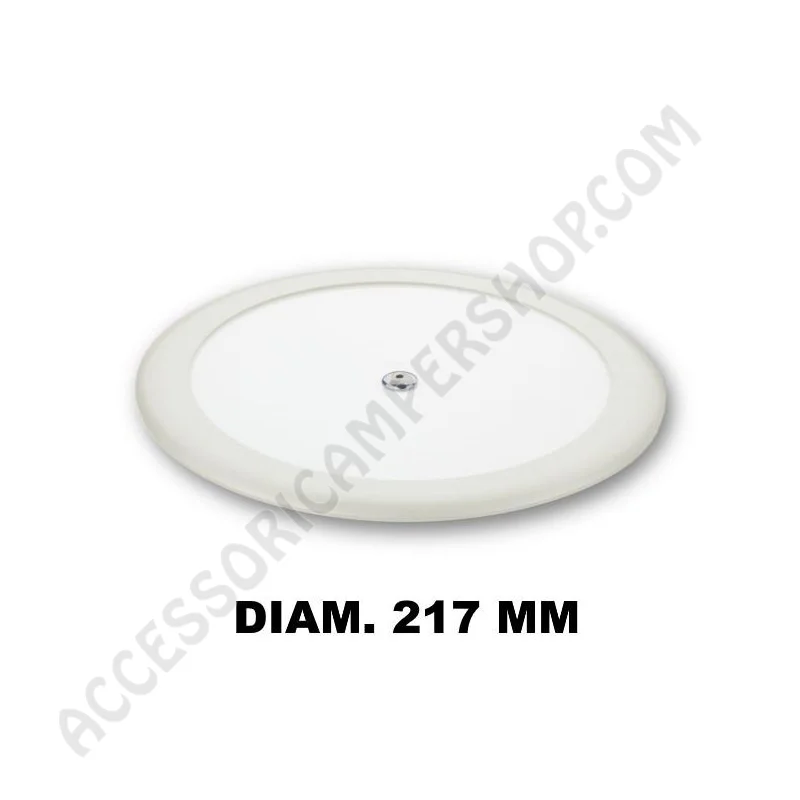 Plafoniera tonda LED 6,5W extra piatta bianca | Accessoricampershop.com