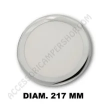 Plafoniera tonda LED extra piatta 6,5W cromata | Accessoricampershop.com