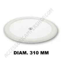 Plafoniera LED Tonda 11W Cornice Bianca | Accessoricampershop.com