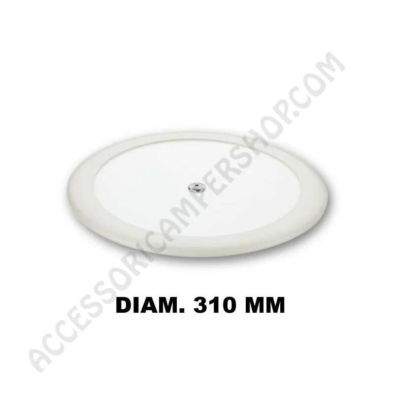Plafoniera LED Tonda 11W Cornice Bianca | Accessoricampershop.com