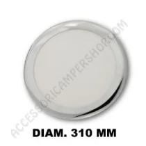 Plafoniera tonda LED 11W extra piatta cromata | Accessoricampershop.com