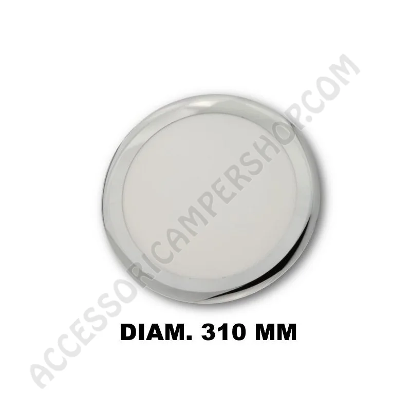 Plafoniera tonda LED 11W extra piatta cromata | Accessoricampershop.com