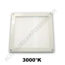 Plafoniera LED quadrata 3W bianca extra piatta | Accessoricampershop.com