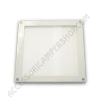 Plafoniera LED quadrata 3W bianca extra piatta | Accessoricampershop.com
