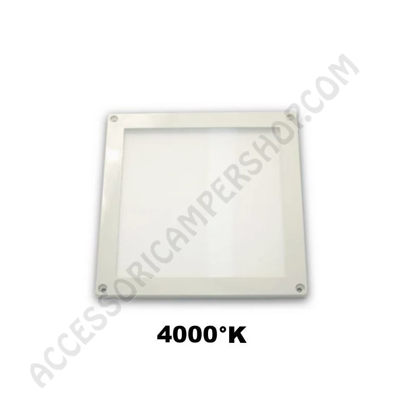 Plafoniera LED Extra Piatta 3W Cornice Bianca | Accessoricampershop.com