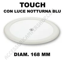 Plafoniera tonda LED 5,5W con luce notturna blu | Accessoricampershop.com