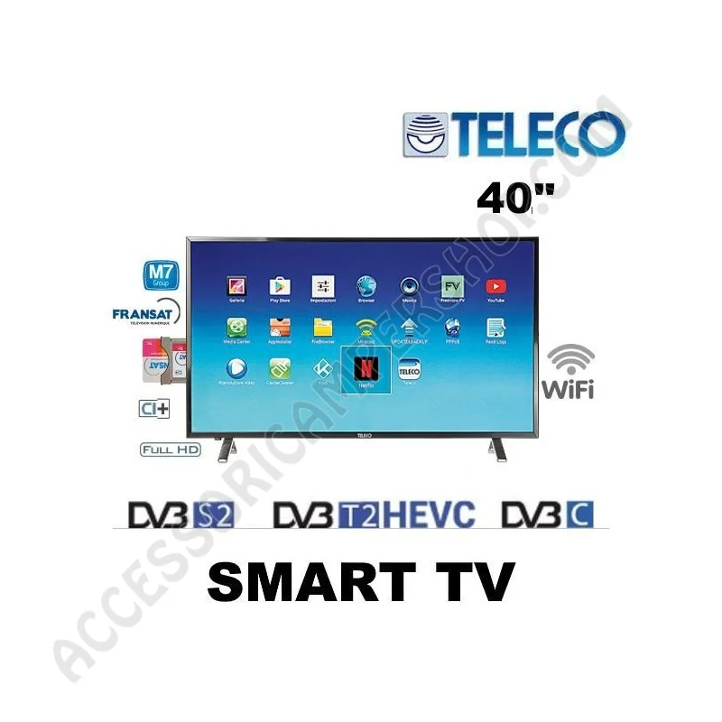 SMART TV TELECO TEK 40S ELED 40" per camper | Accessoricampershop.com