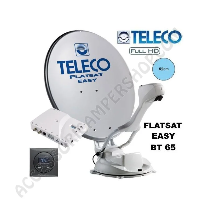 Antenna Satellitare Automatica HD TELECO FLATSAT EASY BT 65 | Accessoricampershop.com