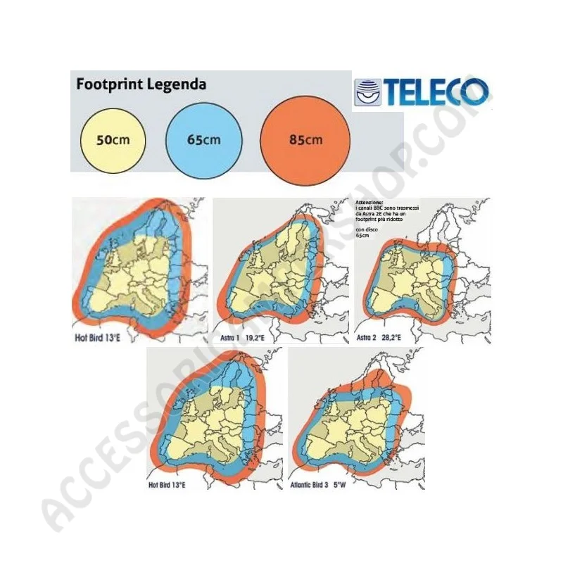 Antenna Satellitare Automatica HD TELECO FLATSAT EASY BT 65 | Accessoricampershop.com