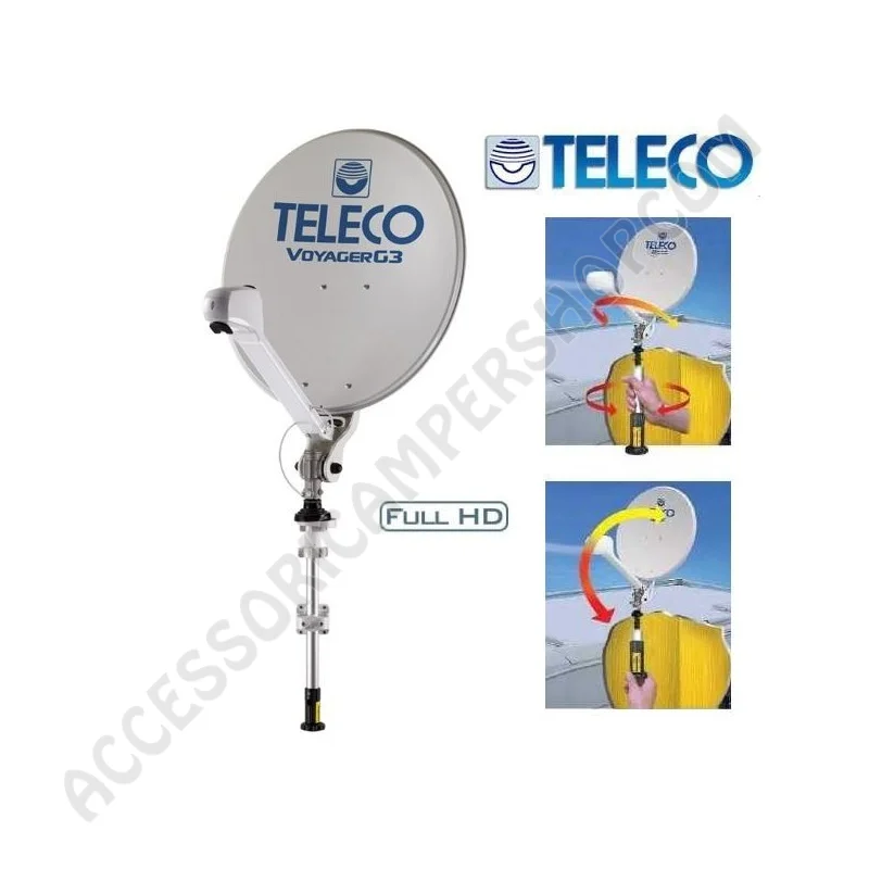 Antenna Satellitare Manuale Voyager G3 Full HD | Accessoricampershop.com