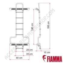 Scala Esterna Deluxe DJ Ducato per Portapacchi | Accessoricampershop.com