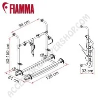 Porta-bici Fiamma Carry-Bike Pro Autotrail | Accessoricampershop.com