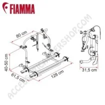 Porta-bici Fiamma Carry-Bike L80 per camper Laika | Accessoricampershop.com
