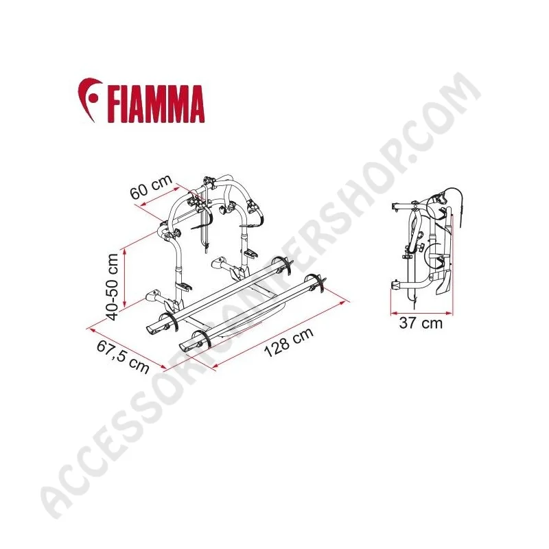 Porta-bici Fiamma Carry-Bike Pro C Knaus | Accessoricampershop.com