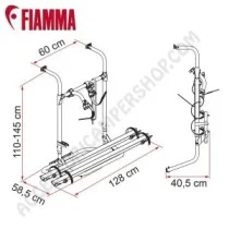 Porta-bici posteriore Fiamma Carry-Bike Simple Plus 200 | Accessoricampershop.com