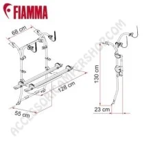 Portabici Fiamma Carry-Bike VW Caddy 2016-2020 | Accessoricampershop.com