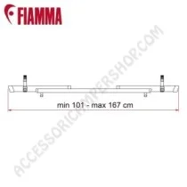 Canalina RAIL QUICK C telescopica per portabici | Accessoricampershop.com