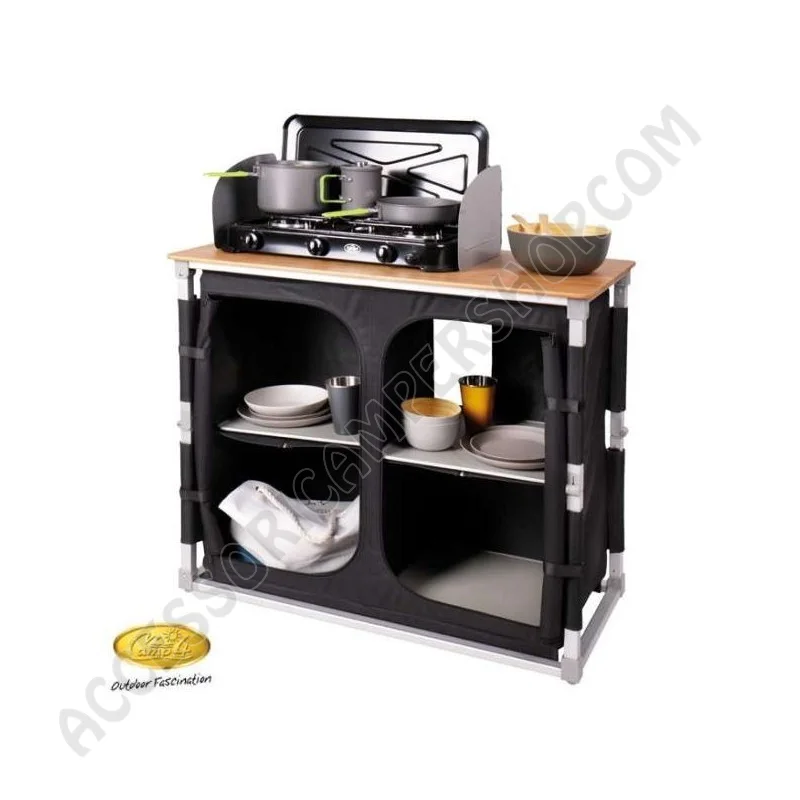 Mobile Porta-Fornello da Campeggio Bamboo Quick | Accessoricampershop.com
