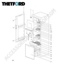 Frigorifero Trivalente Thetford N4141E+ 141L | Accessoricampershop.com