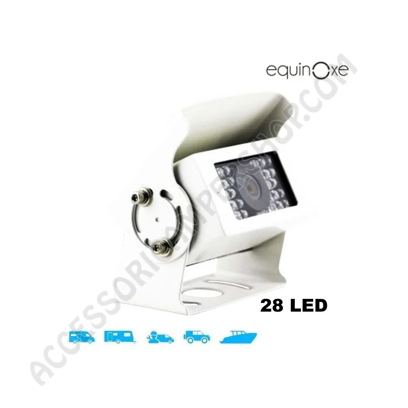 Telecamera retromarcia EquinOxe 28 LED bianca | Accessoricampershop.com