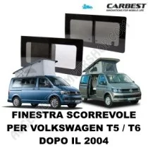 Finestra Scorrevole Vetro Carbest per VW T5/T6 | Accessoricampershop.com