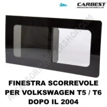 Finestra Scorrevole Vetro Carbest per VW T5/T6 | Accessoricampershop.com