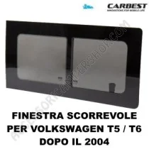 Finestra Scorrevole Vetro Carbest per VW T5/T6 | Accessoricampershop.com