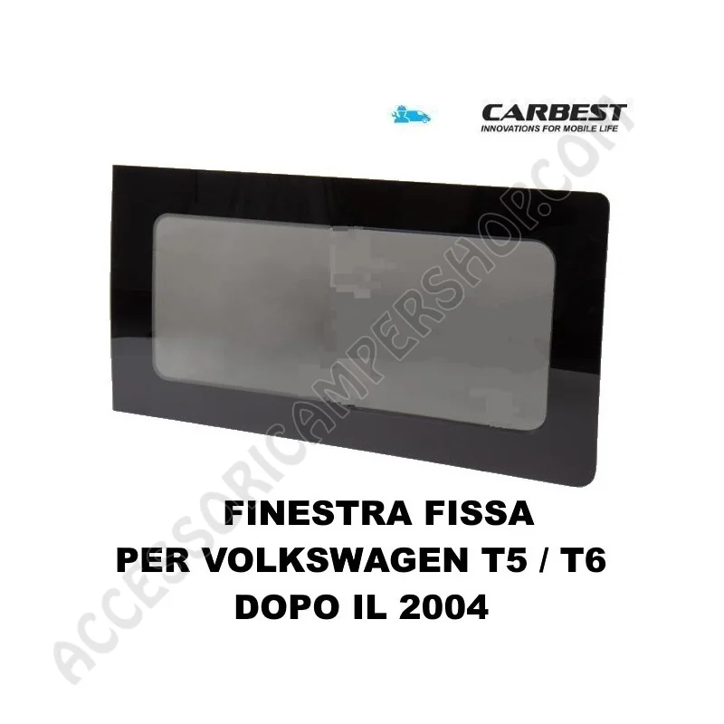 Finestra Fissa Vetro Carbest per Volkswagen T5/T6 | Accessoricampershop.com