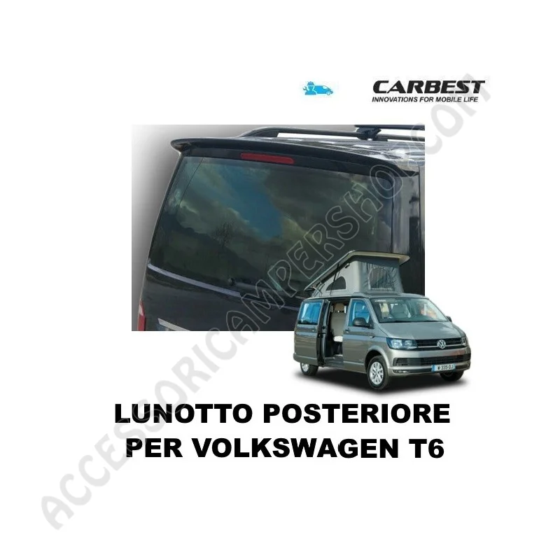 Lunotto Posteriore Fisso Carbest per VW T6 | Accessoricampershop.com