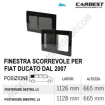 Finestra Scorrevole Carbest Fiat Ducato 2007 | Accessoricampershop.com